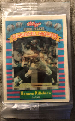 1991 Kellogg's Corn Flakes Sportflics Pack Harmon Killebrew All Star Twins HOF