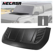 For 2021-2023 Ford Bronco Black Retro Style Hood Scoop Truck Bonnet Vent Trim For 2021-2023 Ford Bronco Black Retro Style Hood Scoop Truck Bonnet Vent Trim