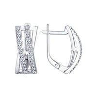Ohrringe Silberohrringe Creolen 925 Sterling Silber Zirkonia Damen Markenschmuck