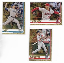 2019 Topps GOLD Pick-A-Parallel Jacob Nix Andrew Heaney Jedd Gyorko ++ #d/2019 