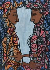 Cundo Bermúdez  Art Poster or Rolled Canvas Print "KING AND QUEEN"