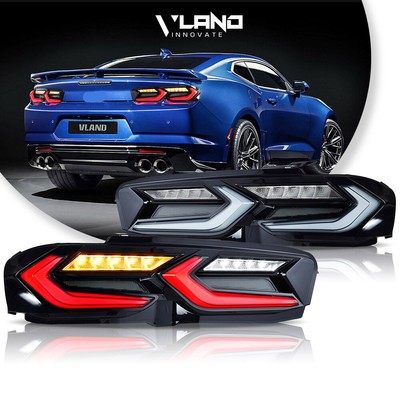 Set VLAND LED Tail Lights For Chevrolet Camaro Chevy 2019-2024 SS ZL1 Sequential