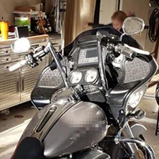 For Harley 2015-2023 Road Glide Chrome 12" Rise Meathook  Bars Ape Hangers