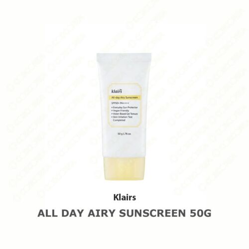 Écran solaire aéré toute la journée Klairs 50 g neuf dernière étape de soins de la peau végétalien humide - Photo 1 sur 4