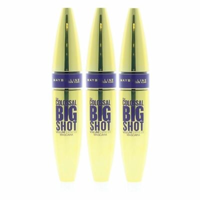 Maybelline Volum'Express The Colossal Big Shot Mascara Very Black 9.5 Ml 3-Pack