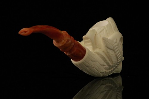 srv - Eagle's Claw Meerschaum Pipe carved by I. Baglan with fitted case M2705 - Picture 6 of 12