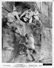 David Hedison Jill St John watching Michael Rennie others hanging - Old Photo