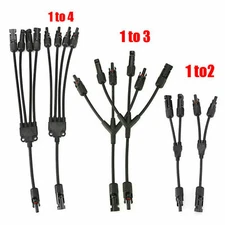 Solar Connectors Y Branch Parallel Adapter Cable Wire Plug Tool for Solar Panel