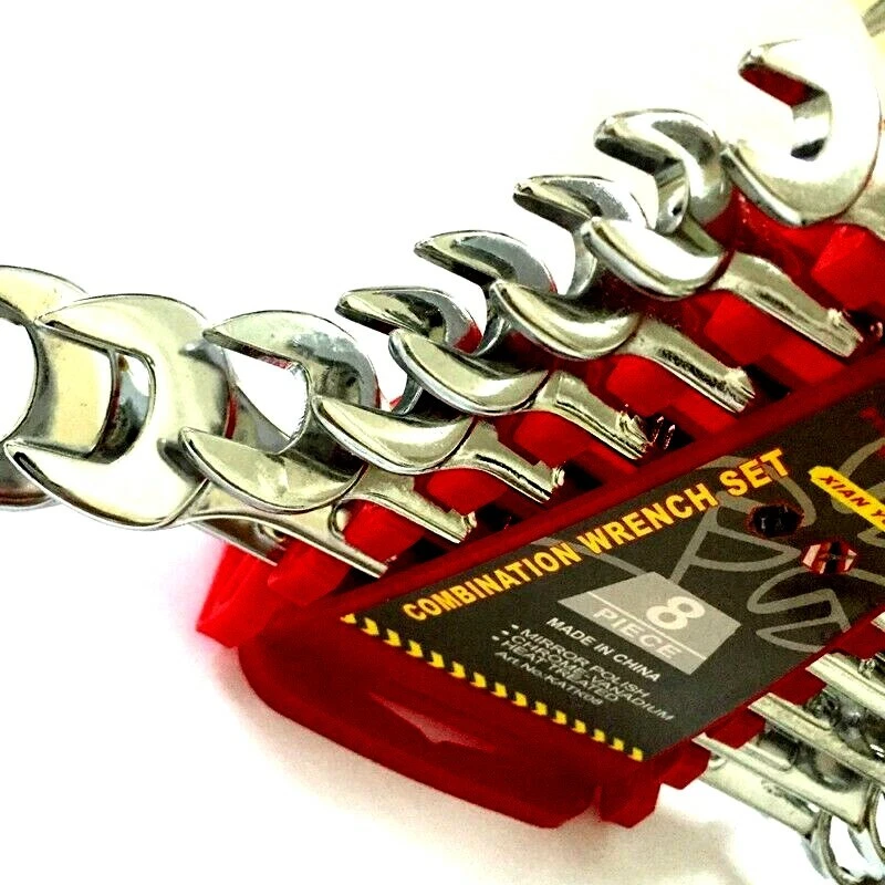 CHIAVI INGLESI COMBINATE - SET 8 CHIAVI CHROME VANADIUM - KATK08 - Immagine 3 di 4