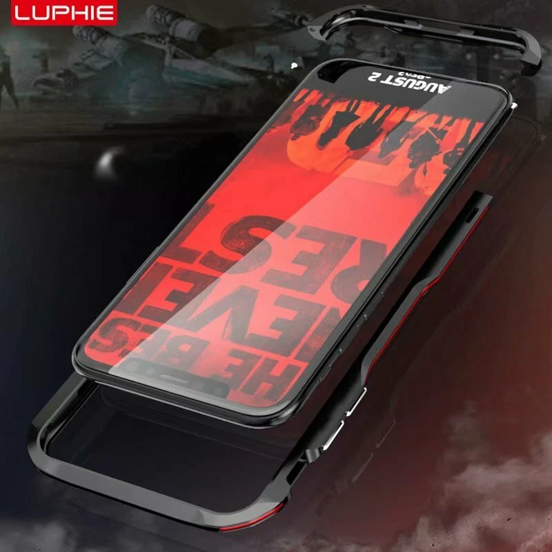 Funda protectora híbrida Luphie de aluminio y metal para iPhone 13 12 11 Pro Xs Max XR Foto 2 de 4