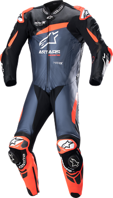alpinestars 革ツナギ USA 42 / EU 52 Alpinestars GP Plus v4 Leather Suit Black/Red Fluo/Blue US 42 / EU