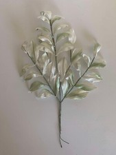 Sage White Leaf Cluster - Vintage Millinery Floral Made in Japan