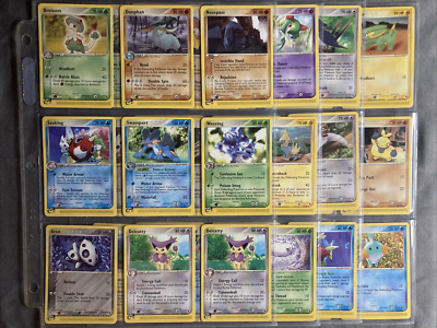 ultimate collectibles records sports cards memorabilia comics pokémon Pokemon TCG: Ruby & Sapphire - Set of 36 Cards (2003) • E-reader Series  Non-holo