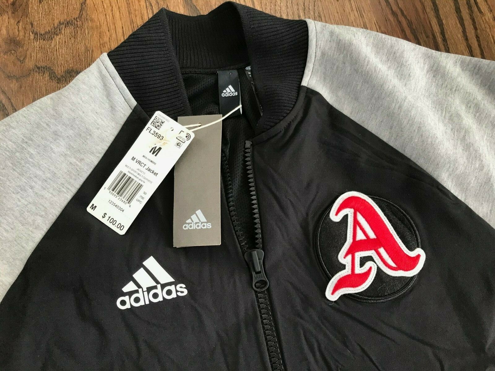 58 adidas Mens Fl3593 Vrct Full Zip Black Red Jacket Size Medium for sale  online | eBay