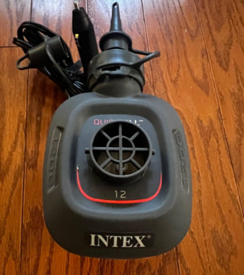 Intex Quick Fill DC Electric Air Pump 12V Car Plug Max Air Flow Inflator