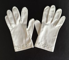 Wear Right White/Ivory Dress Gloves Sz 7 West Germany Dress Costume Cosplay Vtg
