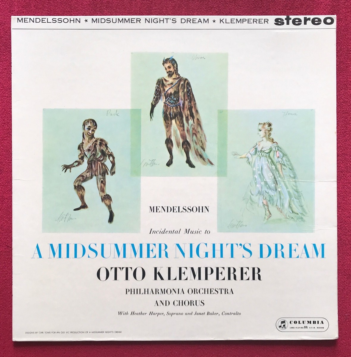 SAX 2393 Mendelssohn - Midsummer Night's Dream KLEMPERER B/S Ed.1