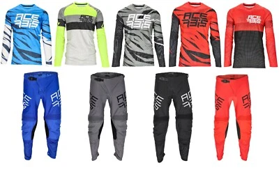 TUTA COMPLETO CROSS ENDURO MAGLIA + PANTALONI ACERBIS K/J-WINDY BLU ROSSO NERO