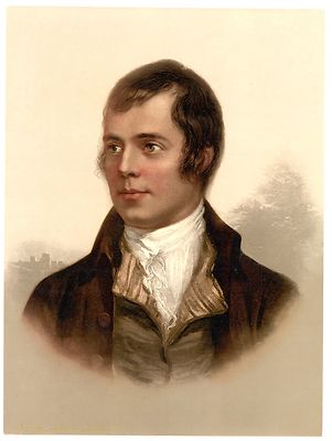 Portrait von Robert Rabbie Burns Ayr Bard Retro Schottland Vintage Ayrshire Foto