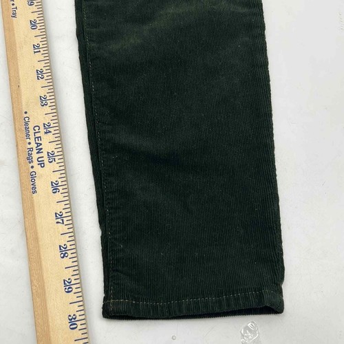 NEW 7 FOR ALL MANKIND CORDUROY PANTS WOMEN SIZE 30x30 SKINNY GREEN PANTS - Picture 11 of 12
