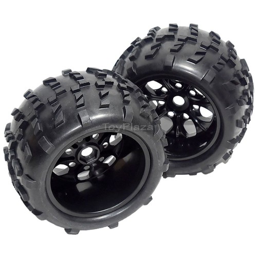 Hispeed 62012 Black Hub Wheel Complete 2pcs for HSP HiMOTO 1/8 RC Buggy Truck - Picture 5 of 6