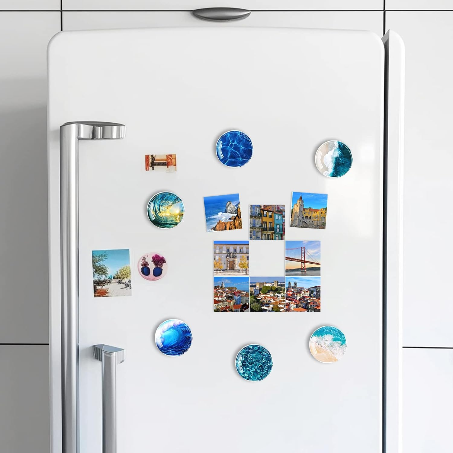 12Pcs Cute Fridge Glass Refrigerator