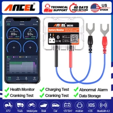 Bluetooth 12v Battery Health Monitor for iOS/Android Car Battery Tester Analyzer