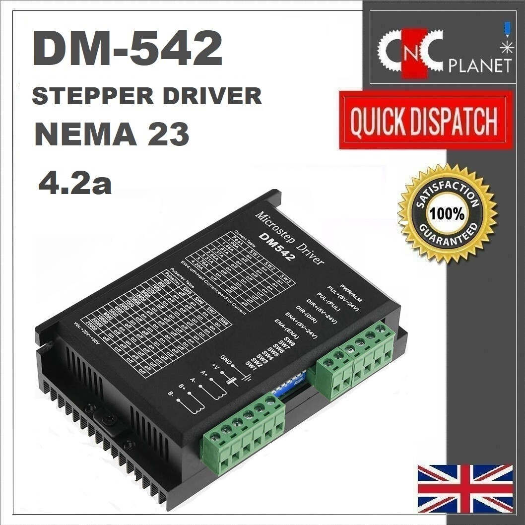 Mingzhe Conducteur Moteur Pas à Pas DM542 Numérique 2 Phases - Pour NEMA 17, 23 - Faible Bruit Haute Performance
