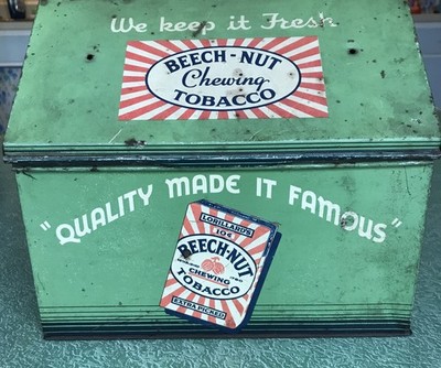 Lorillard's Beech-Nut Chewing Tobacco Tin Counter Top Display Vintage  Original