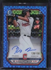 2026 Bowman #CPA-RN Riley Nelson Chrome Prospect Autographs Blue X-Fractor #/150
