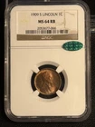 1909 S Lincoln Wheat Cent NGC MS-64 RB CAC
