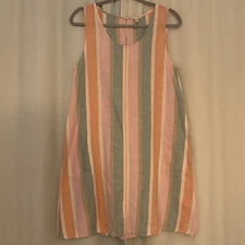 Max Studio Women's Sleeveless Linen Blend Dress Size Medium