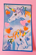 vtg 80's Lisa Frank unicorn switch plate sticker used