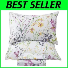 Rustic Floral King Sheets - Soft Egyptian Cotton Bedding Set