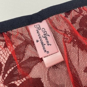 Agent Provocateur Ameliah Red Black Brief AP4 Large New