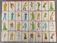 1960  s Vintage Whitman Old Maid Card Game 32 Card Lot Low to Mid Grade