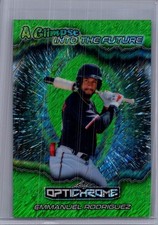 Emmanuel Rodriguez 2025 Leaf Optichrome Baseball 1/1 Pre Production Proof