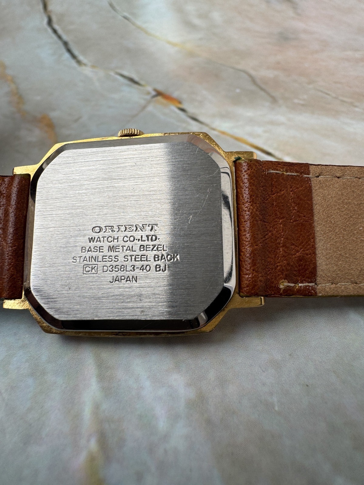 Vintage Orient Rectangular Quartz Watch – 1980s J… - image 8