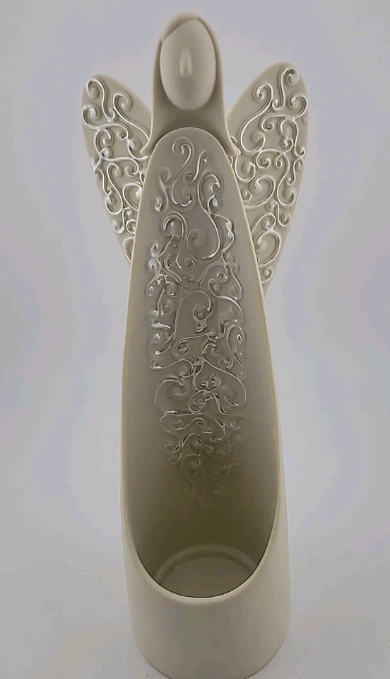 Partylite Serenity Bisque Angel 9 дюймов подсвечник подсвечник чайный подсвечник - Изображение 2 из 4