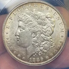 1886 O $1 MORGAN SILVER DOLLAR ANACS AU 55 NO RESERVE