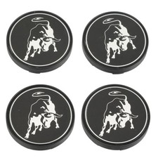 Genuine Lamborghini Diablo Raging Bull Wheel Center Caps Blackchrome 0r1400108