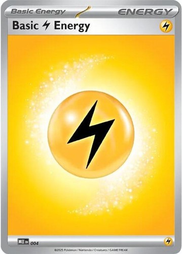 Pokemon Basic Lightning Energy 004 Mega Evolution Energies Reverse Holo NM