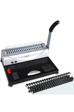 MAKEASY Comb Binding Machine, 21-Hole, 450 Sheet, Paper Punch Binder PLUS BONUS