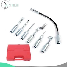 Grease Gun Adapter Set 7pcs Lubing Hose Fitting Zerk Tip Assortment