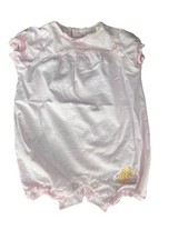 Vtg Classic Pooh Romper Baby 0-3 Months Pink