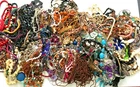 14.5 Lbs+ HUGE Vtg Costume to Fashion Jewelry lot Necklace Bead Chain UNSORTED