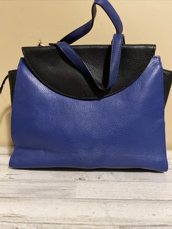 Bolso Kate Spade Saturday Cartera Azul y Negro Colorblock con Correa Bandolera Foto 3 de 4