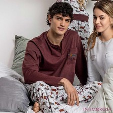 Admas 63798 Men's Interlock Dachshund Pyjamas