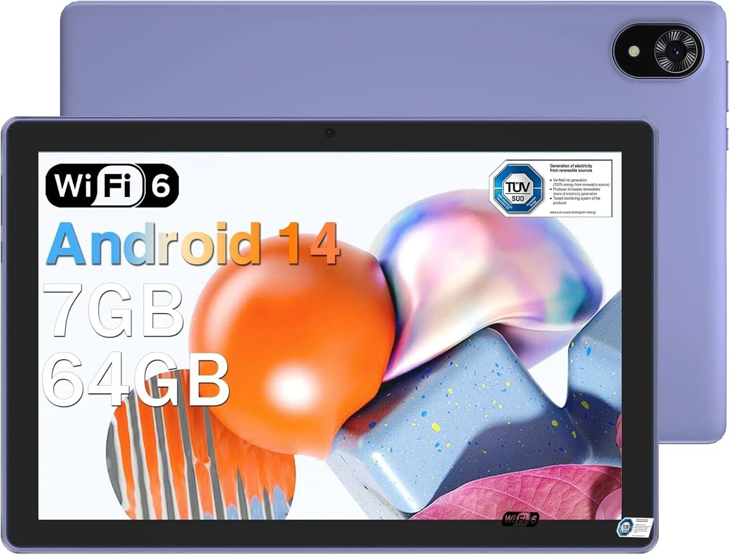 DOOGEE U9 2025 Newest Android 14 10"" Tablet 7GB RAM+64GB ROM 1TB TF Bluetooth 5