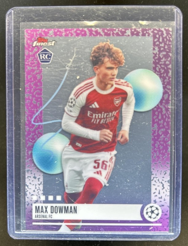 2025-26 Topps UEFA Club Competition Finest Max Dowman Uncommon RC #356 Arsenal